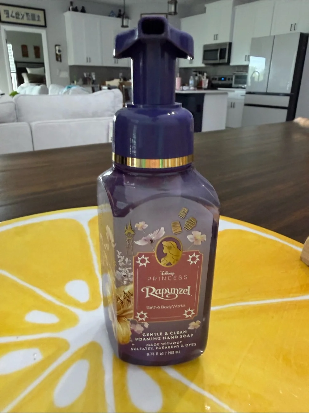 Bath & Body Works Rapunzel Foaming Hand Soap - Purple with Gold Accents